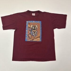 Vintage Australia Shirt Adult XL Extra Large Red Koala Tribal Animal Tee Mens